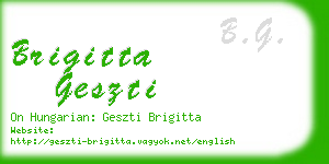 brigitta geszti business card